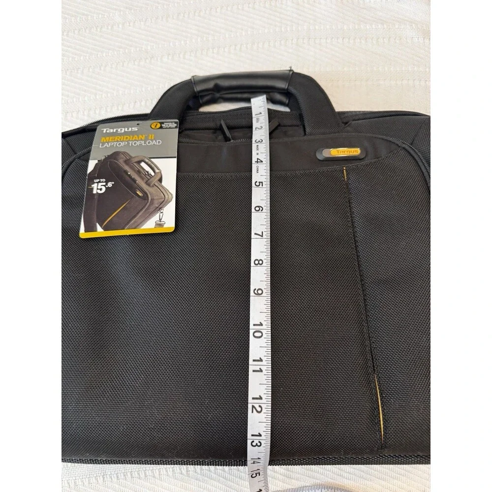 Targus Meridian II Laptop Topload Bag 15.6” Black Briefcase Shoulder Strap NWT